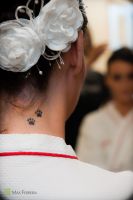 Foto 1 da busca por claudia. casamento, claudia, making-of, noiva, raphael, tatoo, tatuagem, arranjo de cabelo, grinalda, flor de tecido