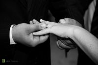 Foto 31 de Karen e Fred. aliancas, casamento, cerimonia, fred, iasd barra, karen, pb, preto e branco, preto-e-branco