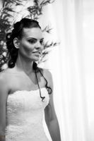 Foto 11 de Vanessa e AndrÃ©. andre, vanessa, casamento, making of, noivas, novo stilo, vestido, debora noivas, preto e branco